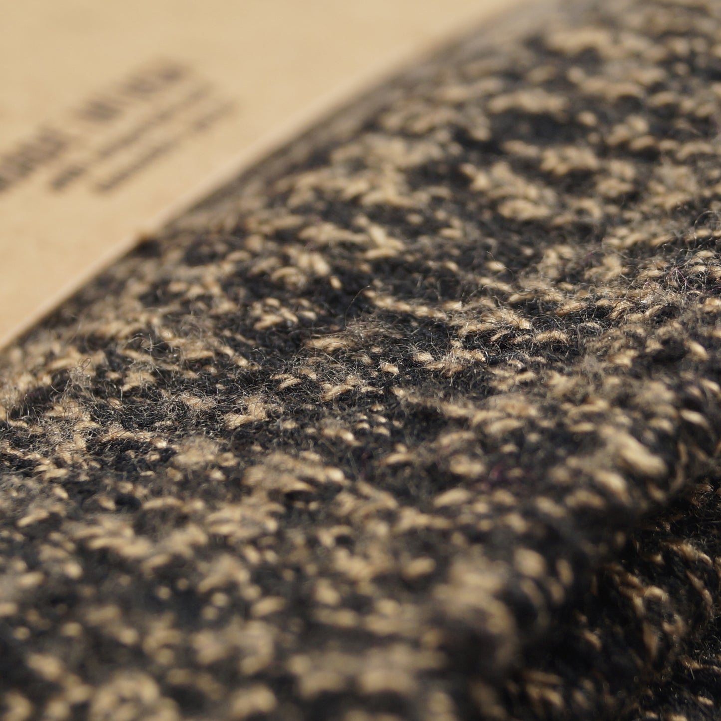 - Deep Toe Capped Wool Sock - Black/Khaki