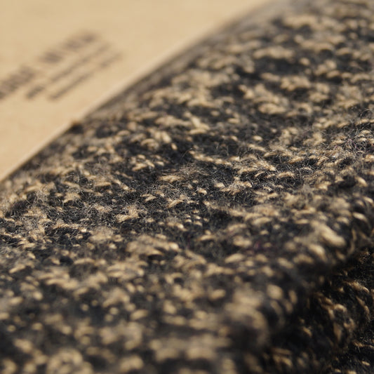 - Deep Toe Capped Wool Sock - Black/Khaki