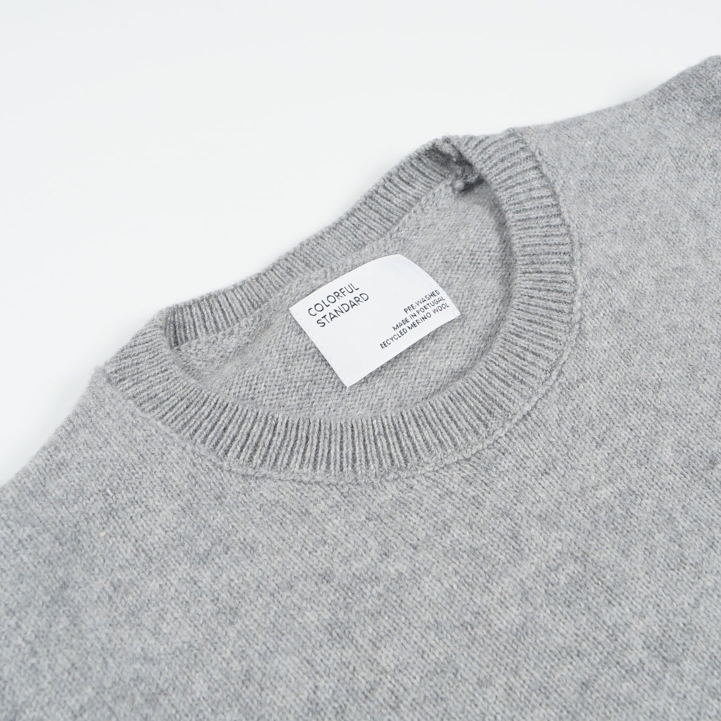 - Classic Merino Crew - Heather Grey