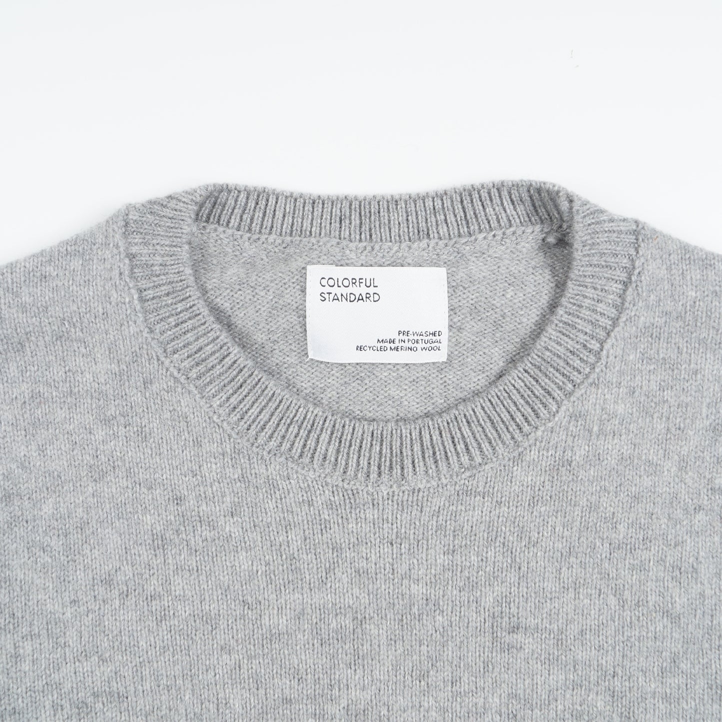 - Classic Merino Crew - Heather Grey