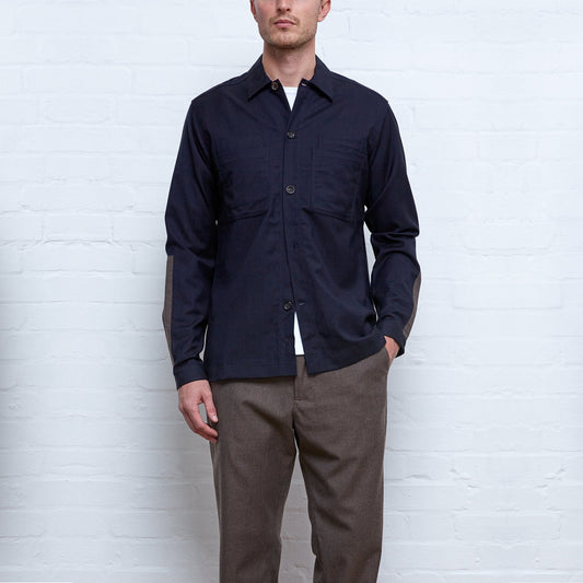 - Elvin Avery Overshirt - Navy