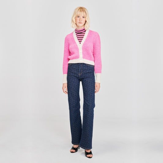 - Chanice Cardigan - Pink Melange