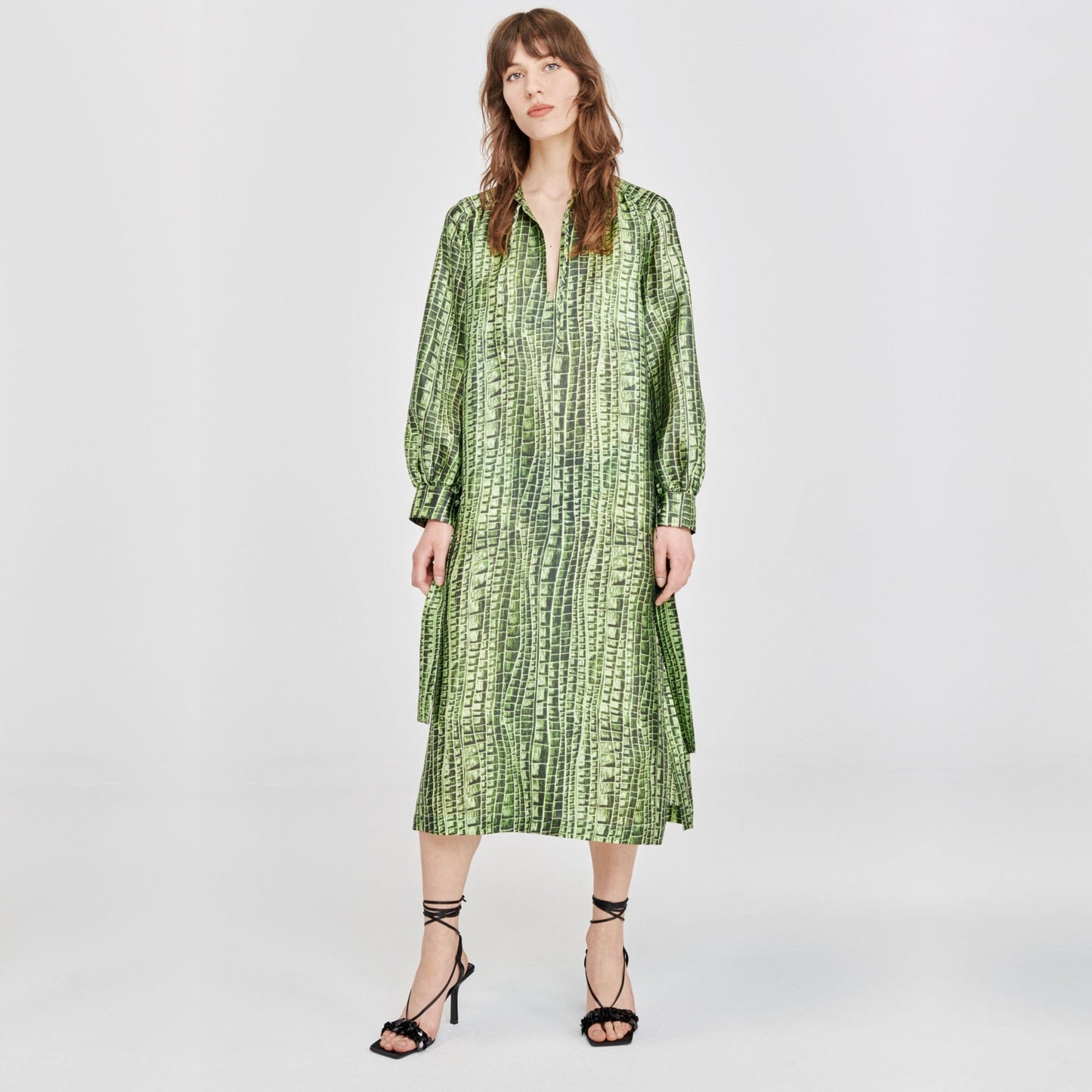 - Aradin Dress - Green Reptile