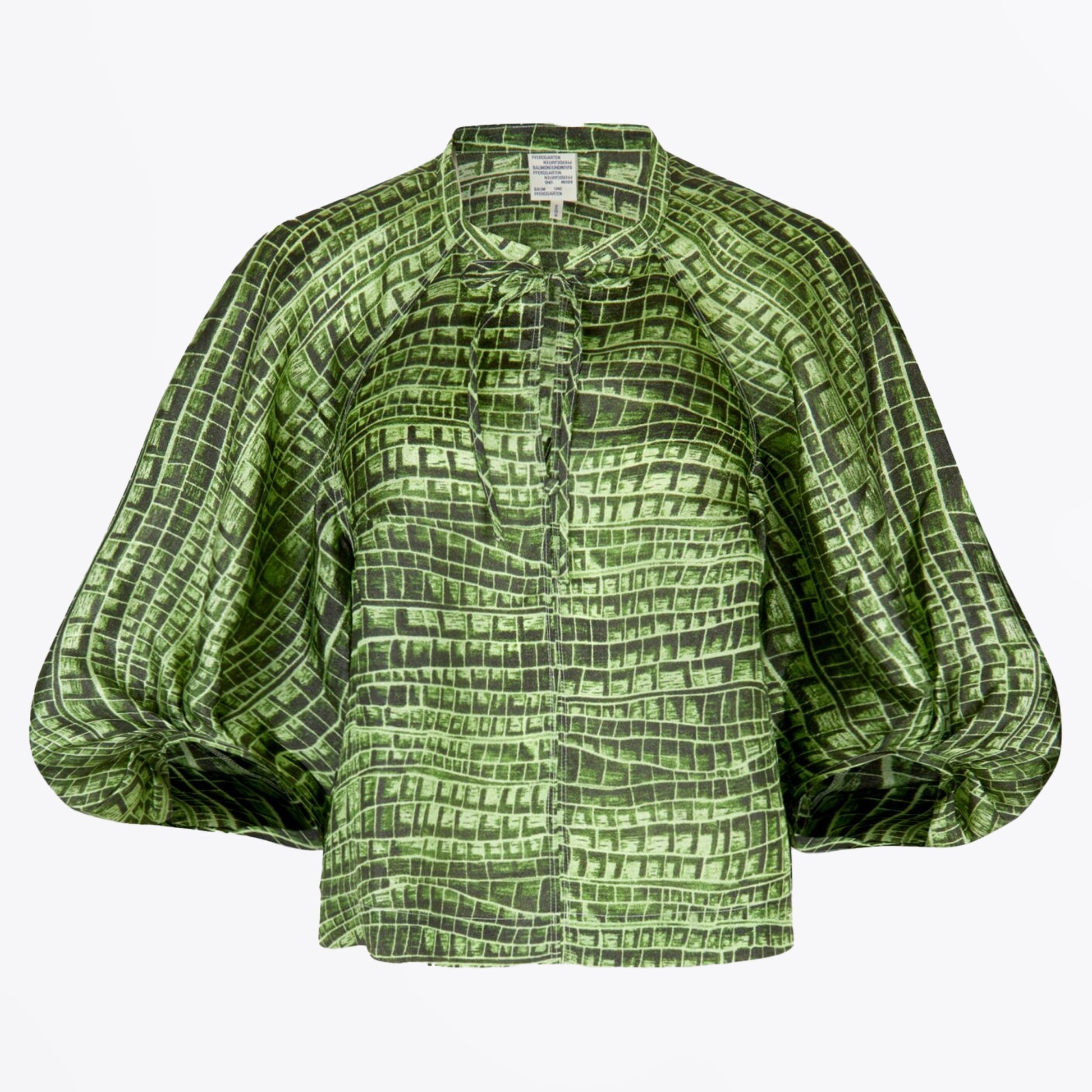 Baum Martha Top - Green Reptile