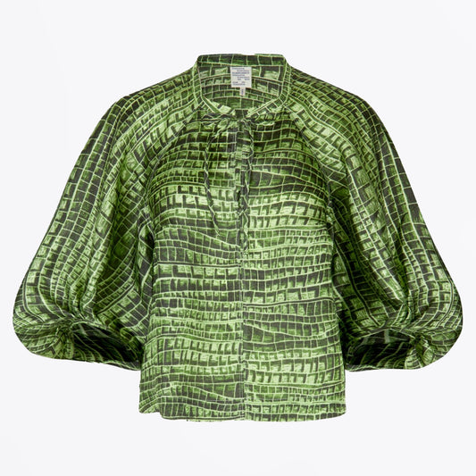 Martha Top - Green Reptile