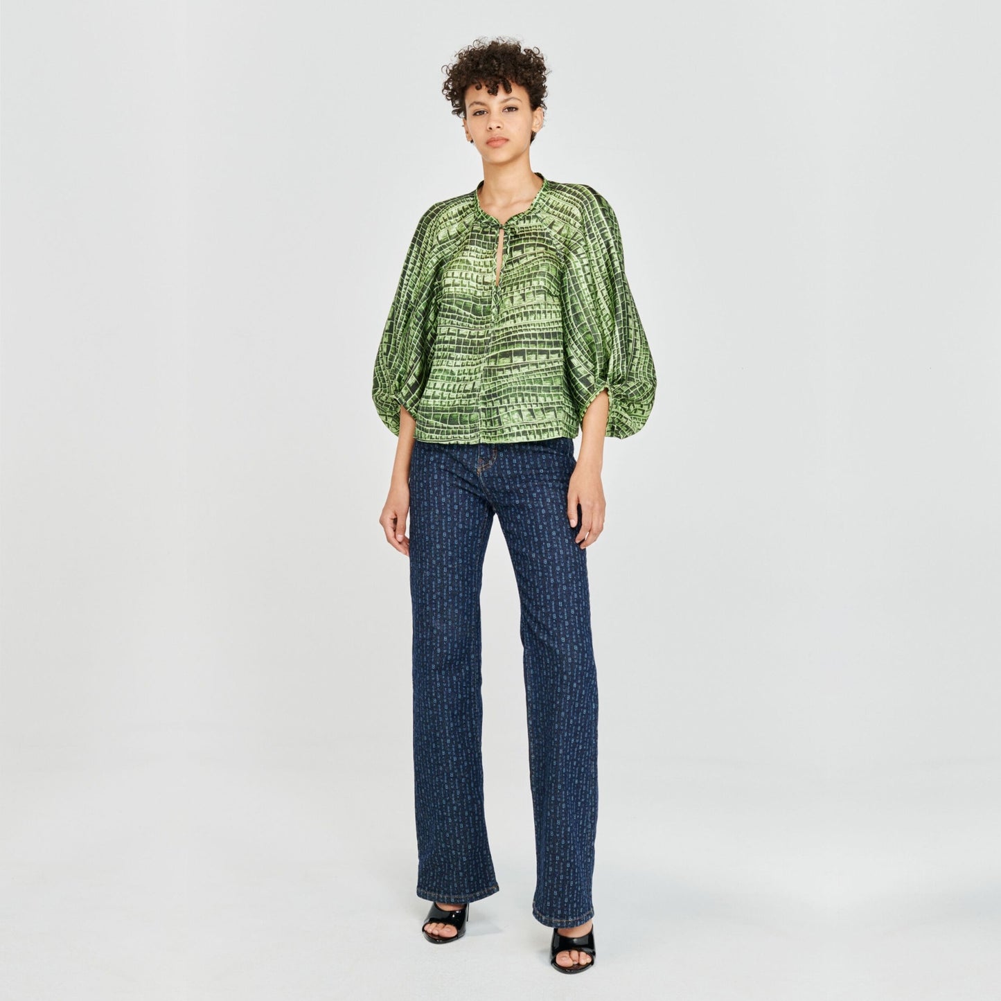 Martha Top - Green Reptile
