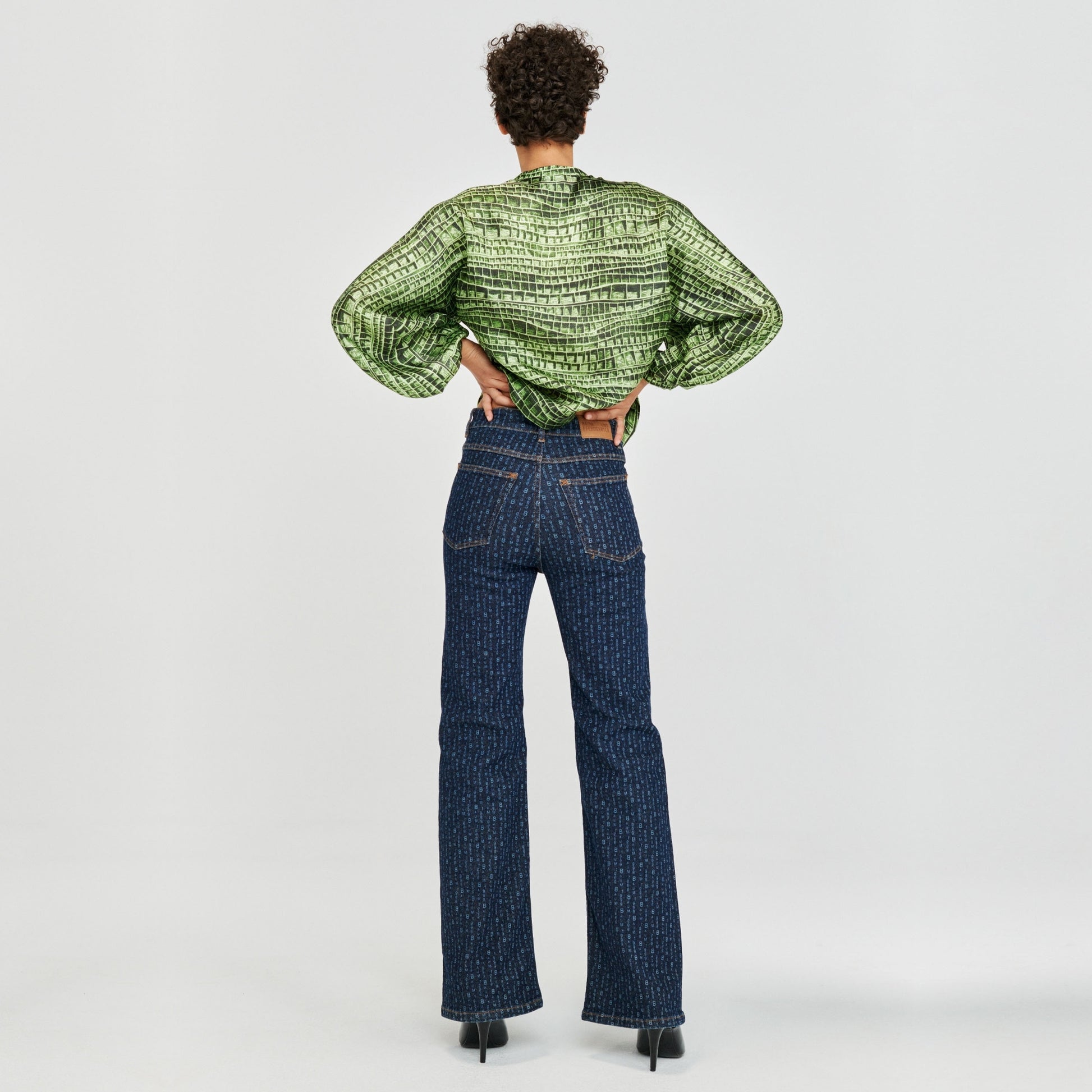 Baum Martha Top - Green Reptile