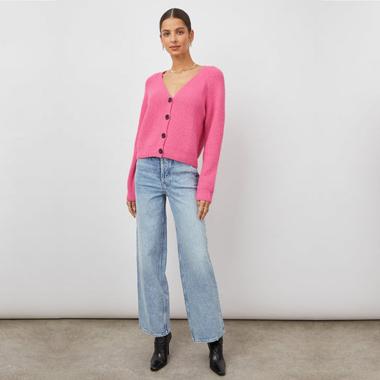 Josie Knitted Cardigan - Malibu Pink