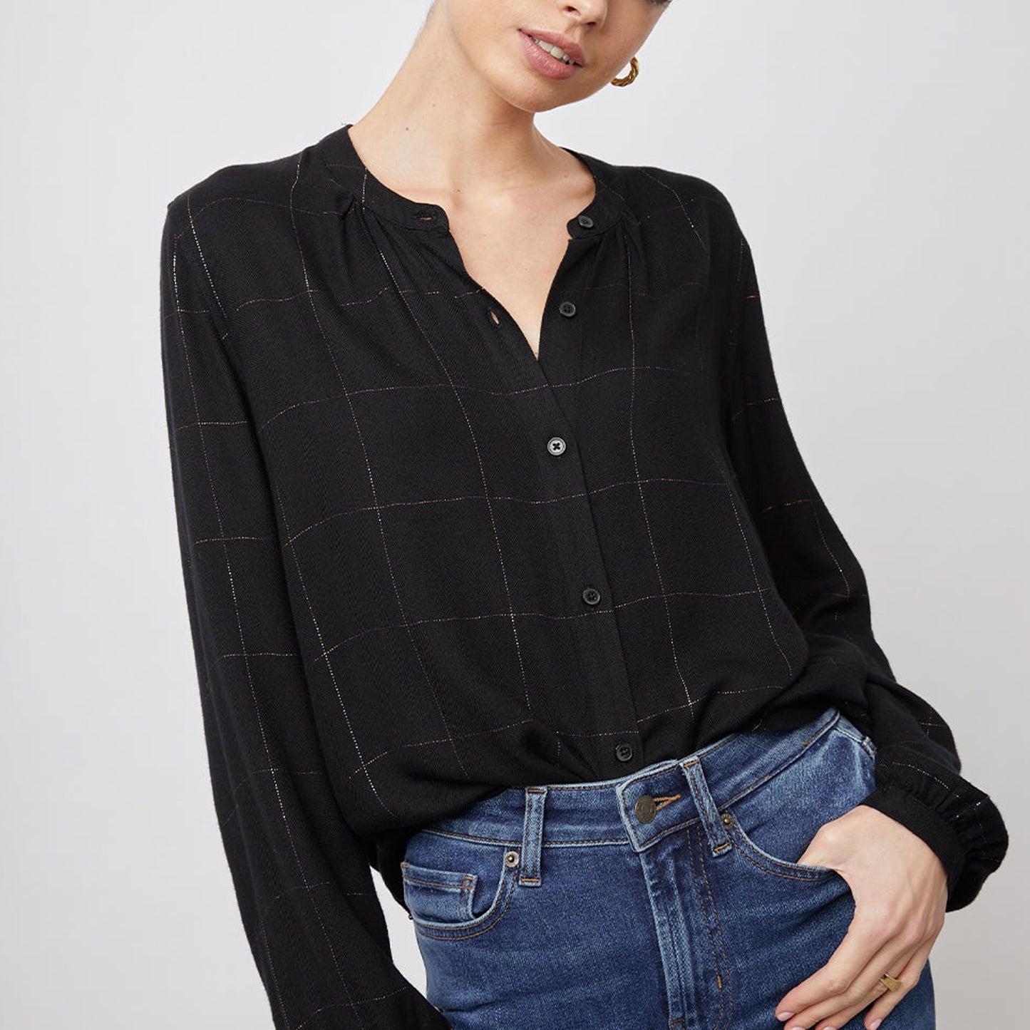 - Eloise Shirt - Ebony Tinsel