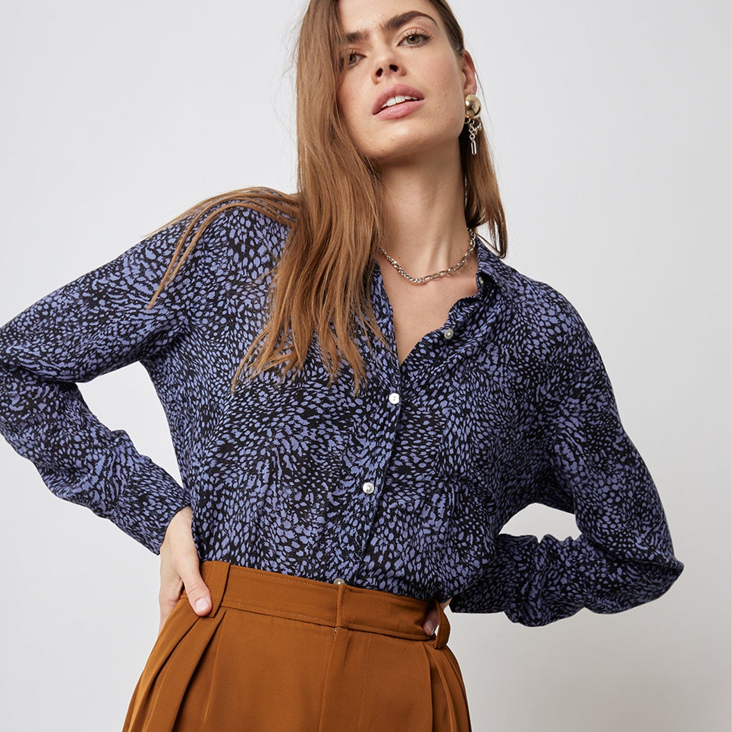 Josephine Shirt - Midnight Lynx