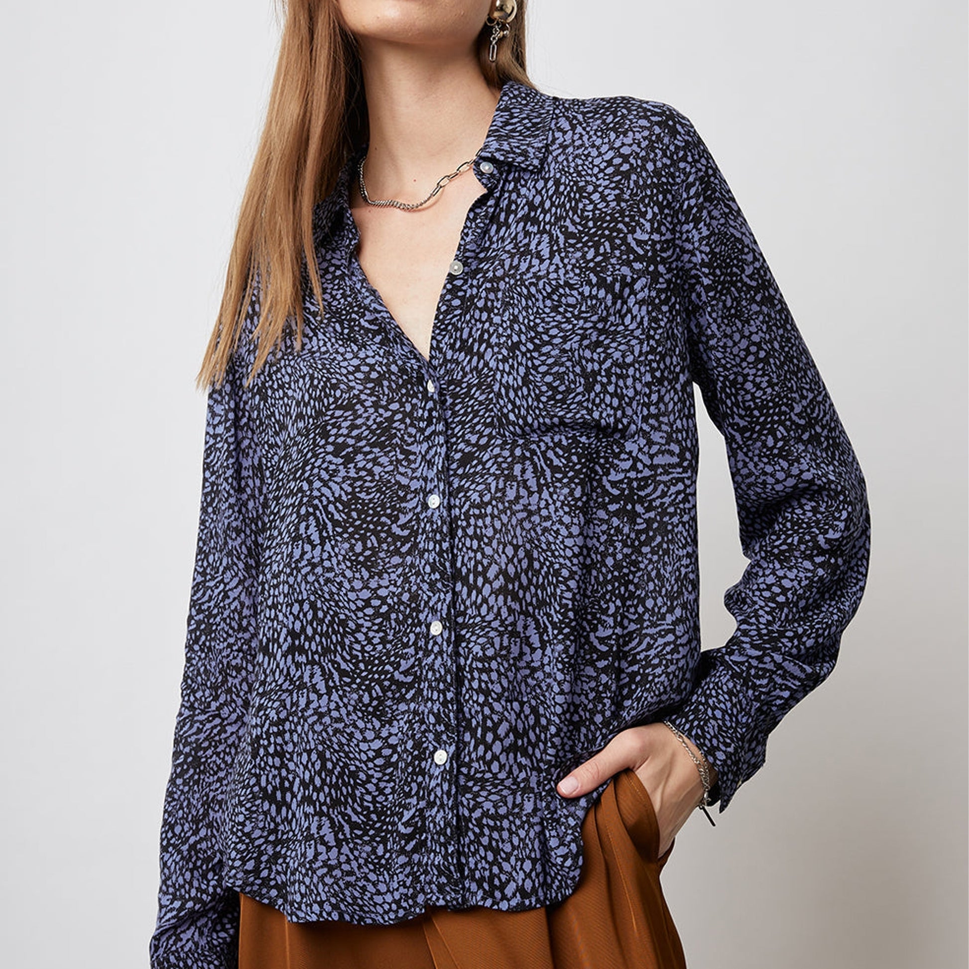 Rails Josephine Shirt - Midnight Lynx
