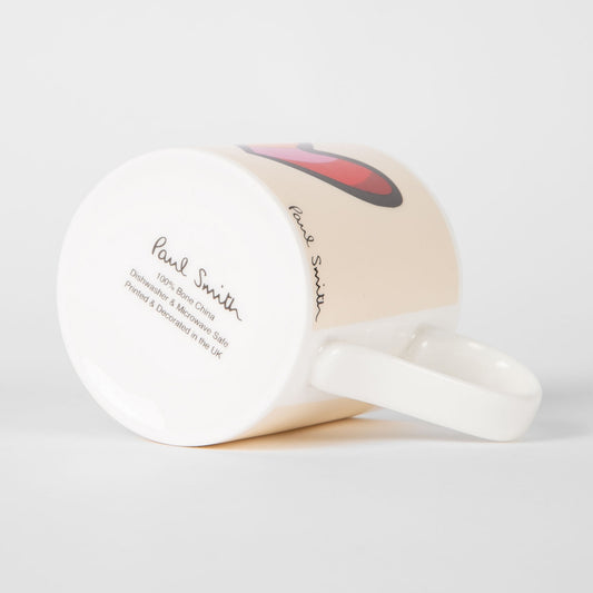 - 'Swirl Heart' Bone China Mug - Cream