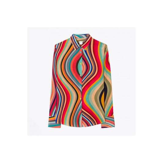 - 'Swirl' Silk Shirt - Multi