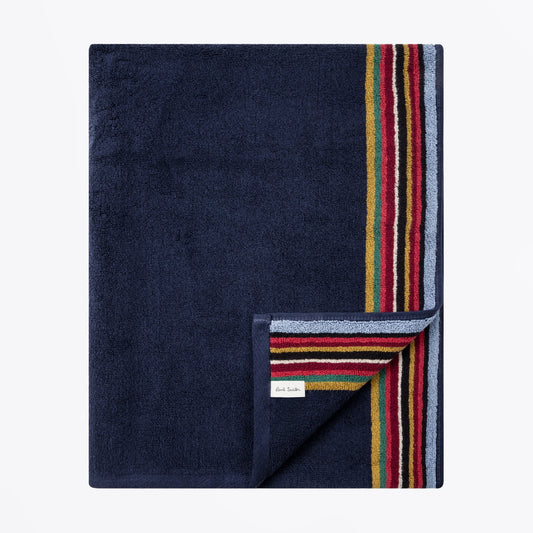 - Stripe Edge 3X Towel Set - Navy