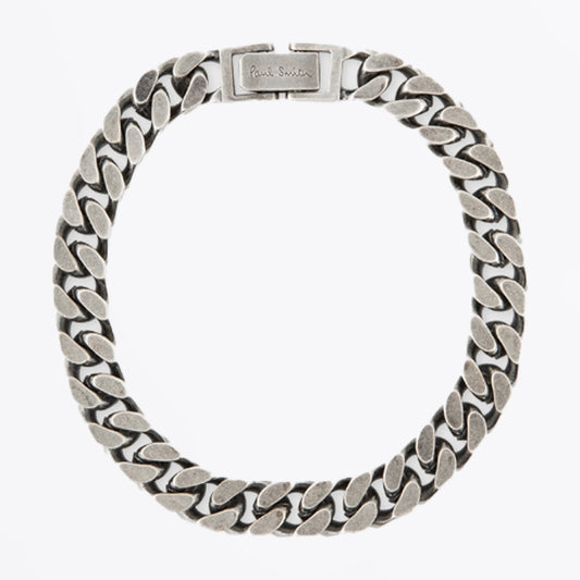 - Filed Curb Bracelet - Silver