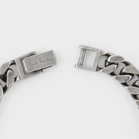 - Filed Curb Bracelet - Silver
