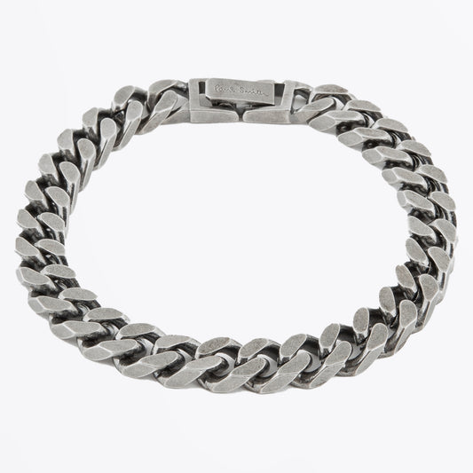 - Filed Curb Bracelet - Silver