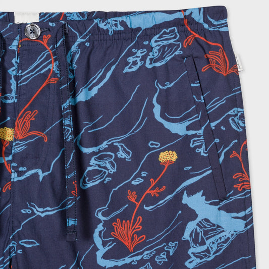 - Cotton 'Short Cliff' Pyjamas - Inky Blue