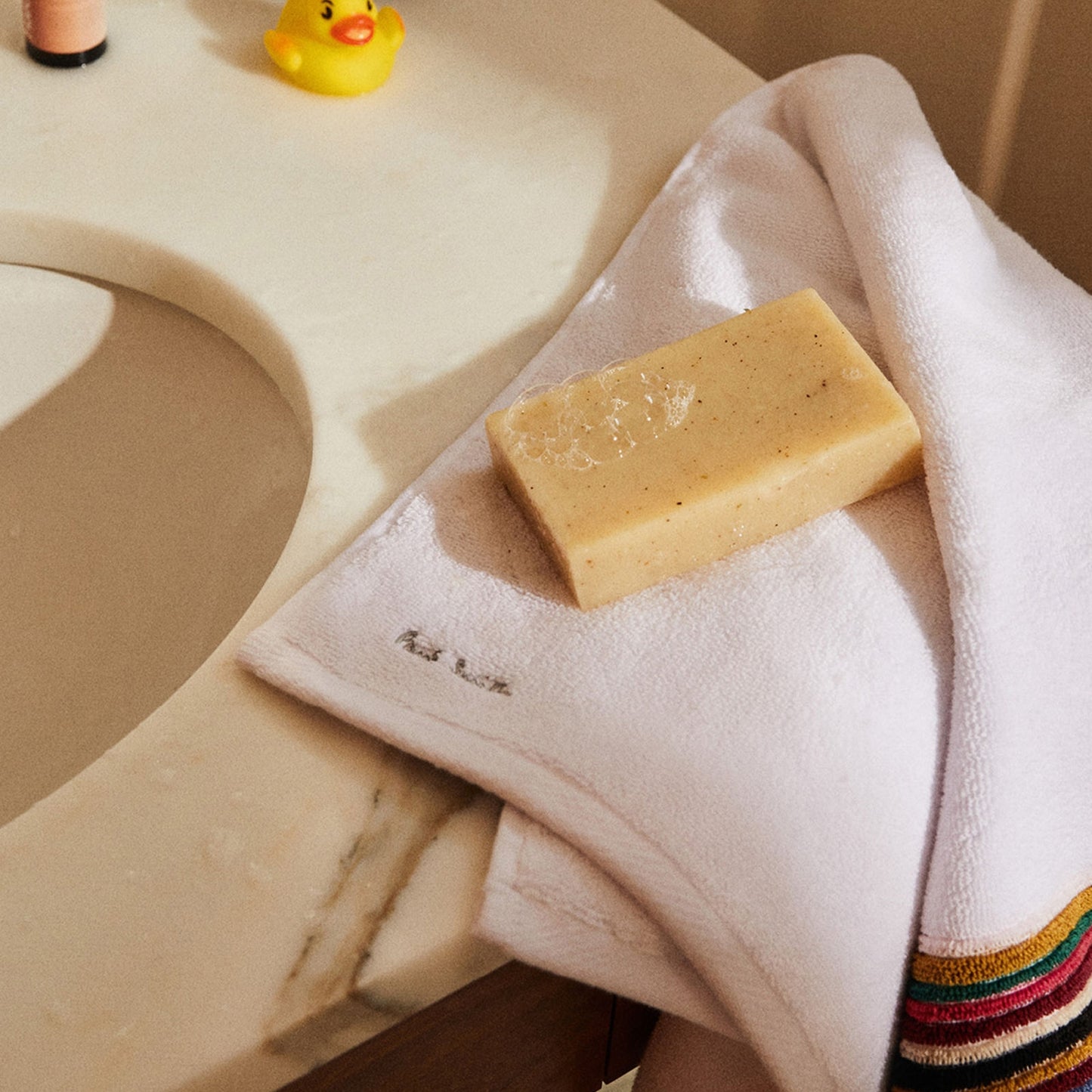 - Stripe Edge 3X Towel Set - White