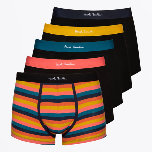 Mixed Trunks 5 Pack - Black/Multi