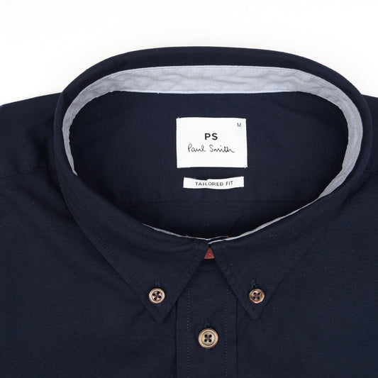 - Zebra Badge Tailored Shirt - Inky