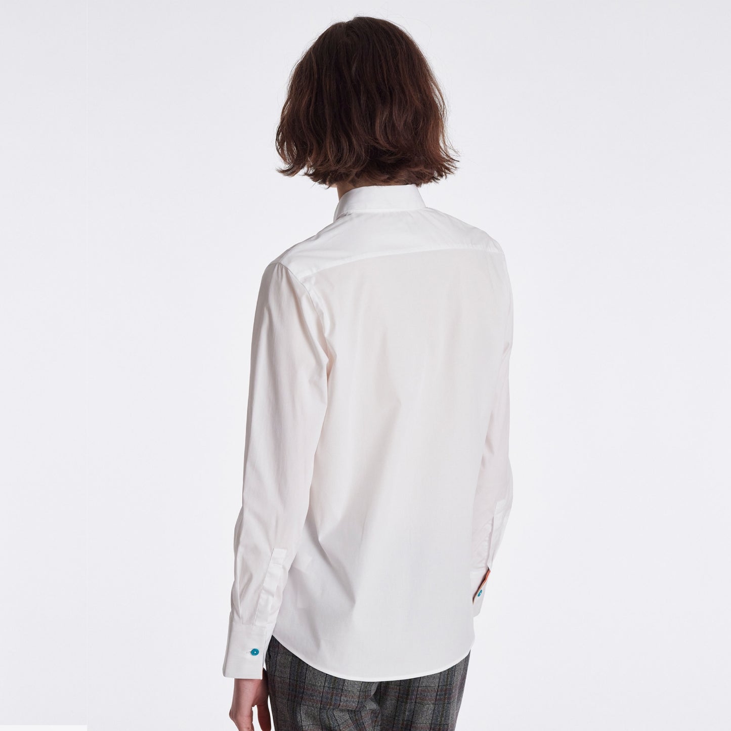 Multi-Coloured Button Shirt - White