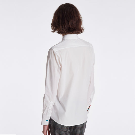 Multi-Coloured Button Shirt - White