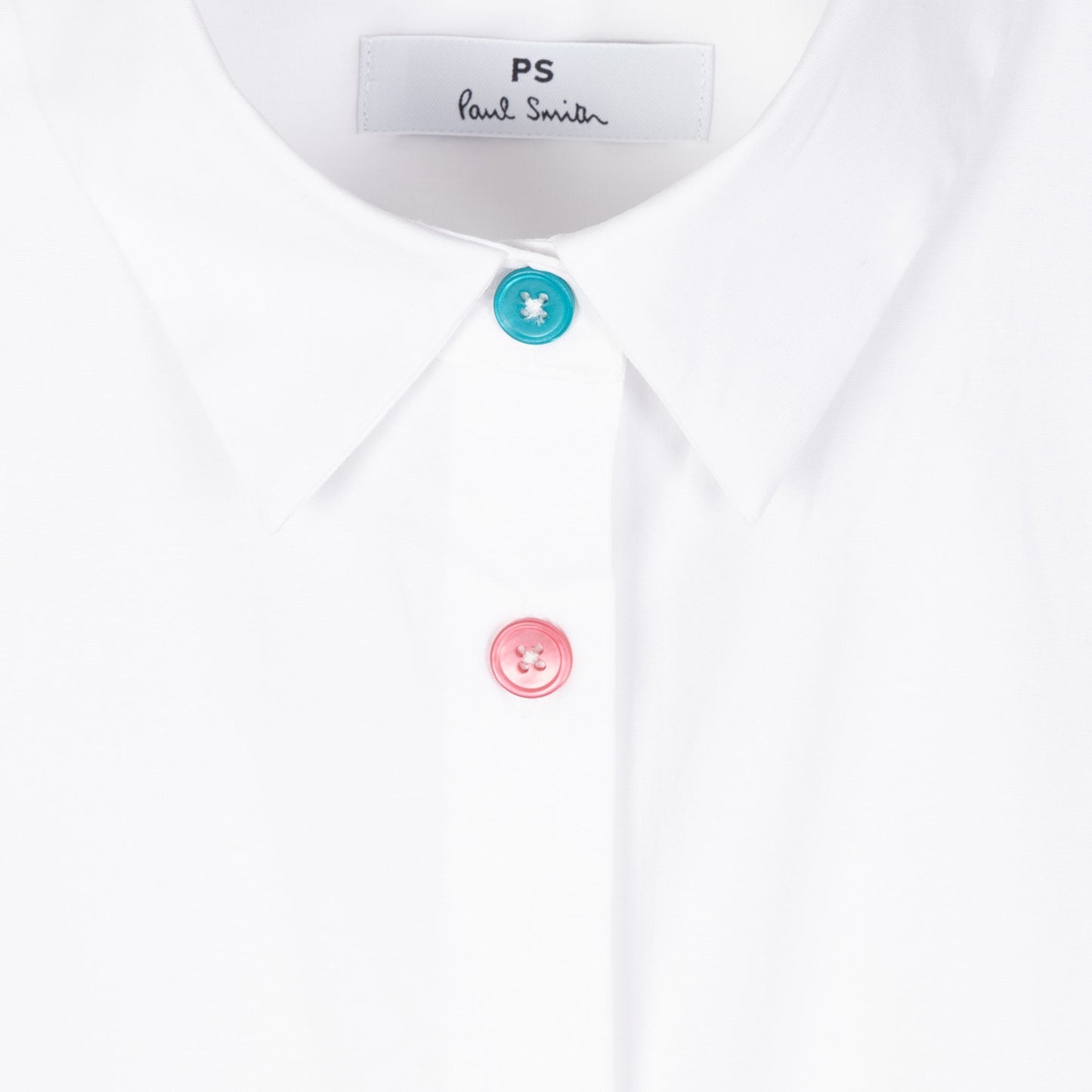 Multi-Coloured Button Shirt - White