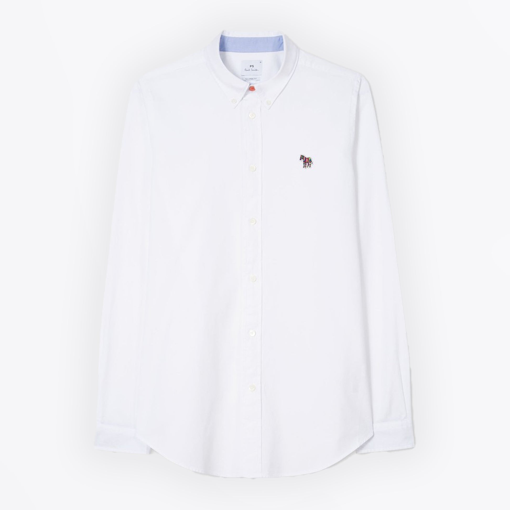 Paul Zebra Badge Tailored BD Shirt - White