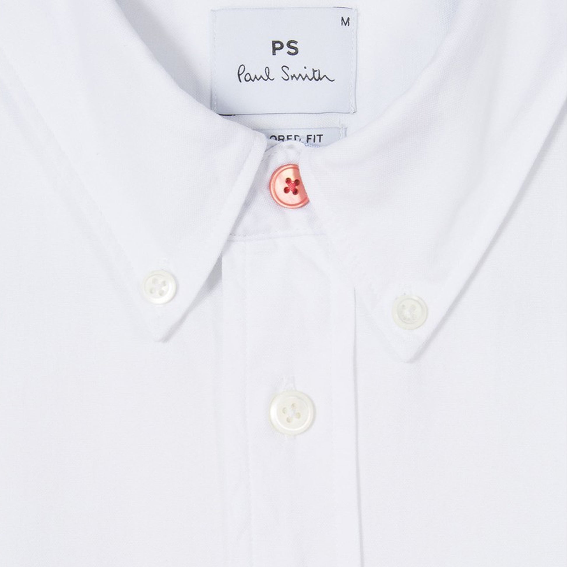 Paul Zebra Badge Tailored BD Shirt - White