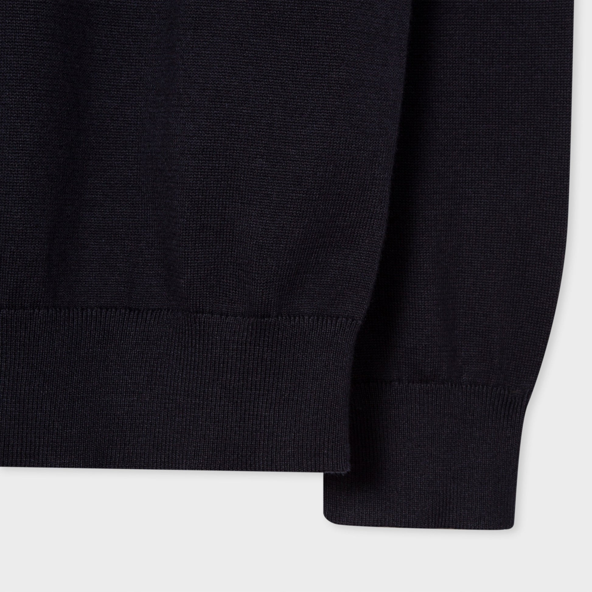 Paul Zebra Badge Crew Neck Sweater - Very Dark Navy
