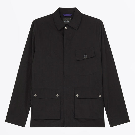 - Cropped Field Jacket - Black