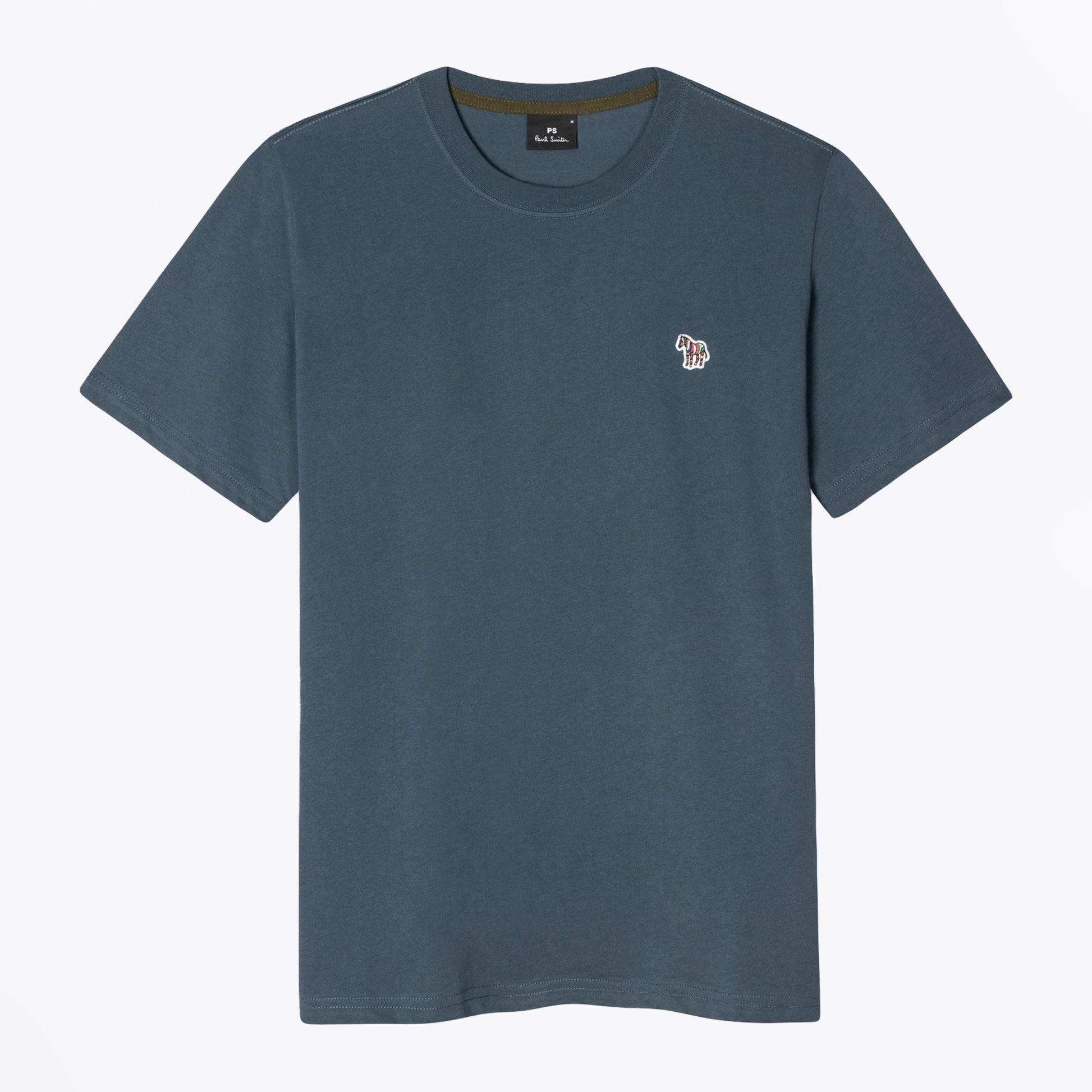 Paul Zebra Badge T-Shirt Regular Fit - Steel
