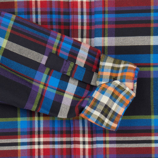 - Tailored Fit Check Shirt - Multi