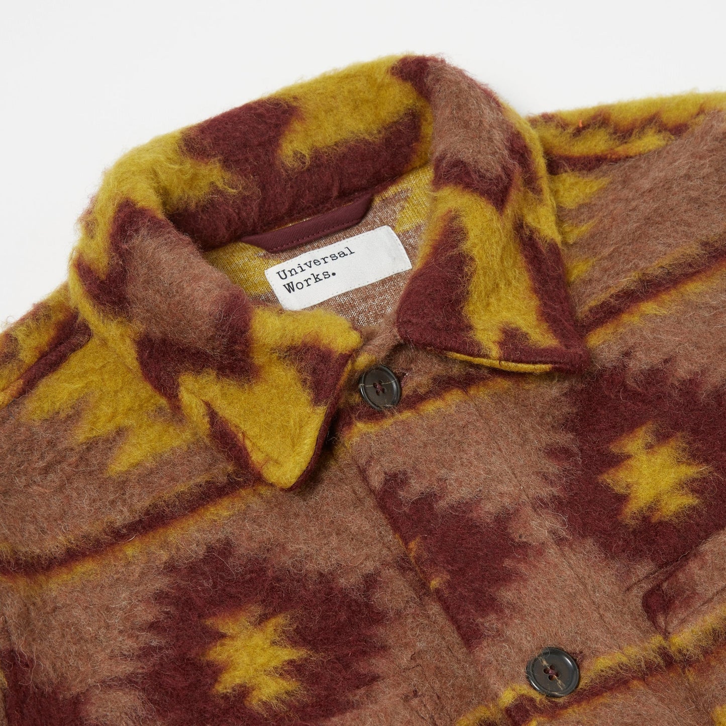 - Santa Fe Lumber Jacket - Burgundy/Mustard