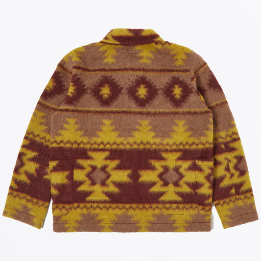 - Santa Fe Lumber Jacket - Burgundy/Mustard