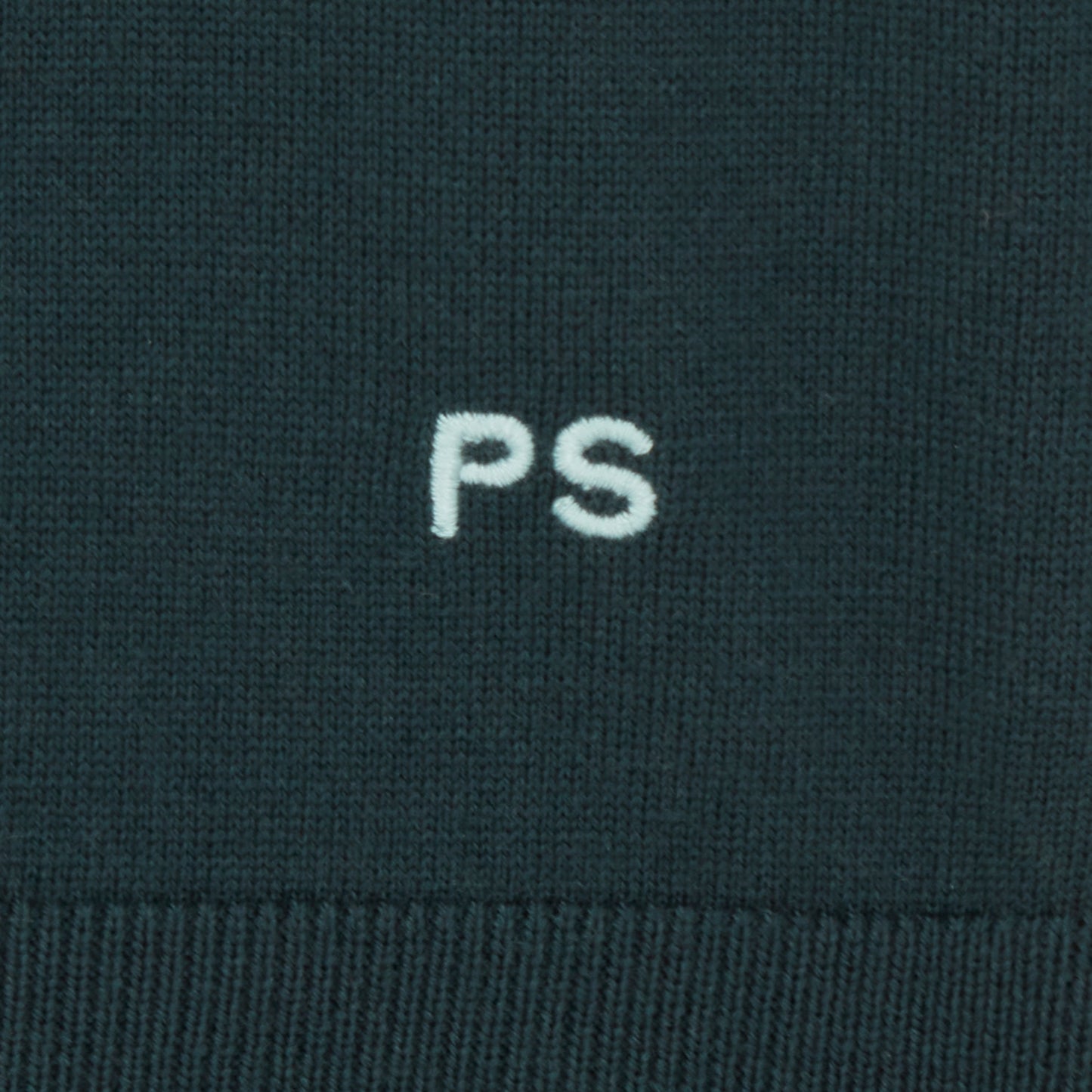Knitted Polo Sweater - Very Dark Green