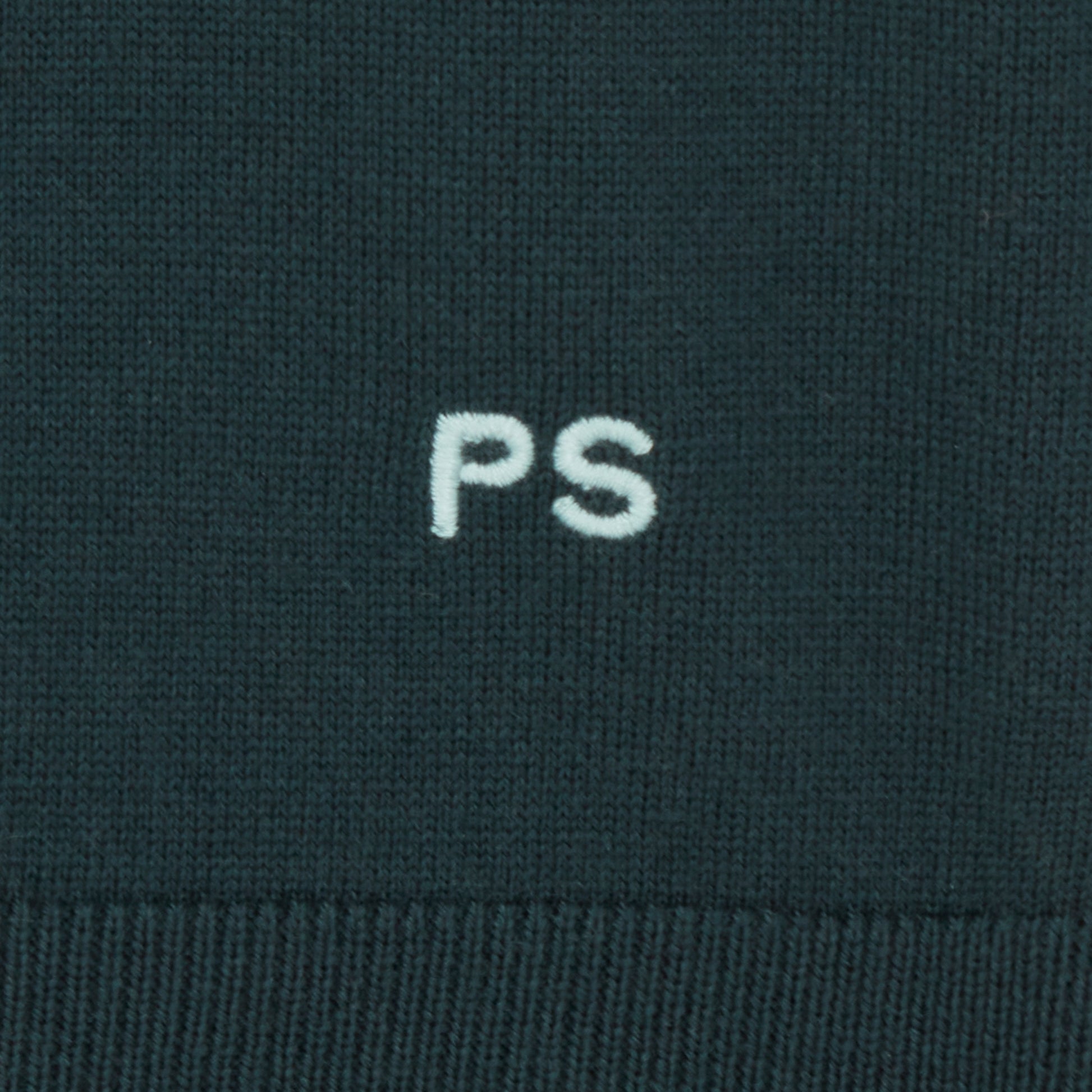 Paul Knitted Polo Sweater - Very Dark Green