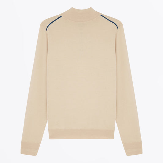 Half Zip Sweater - Beige