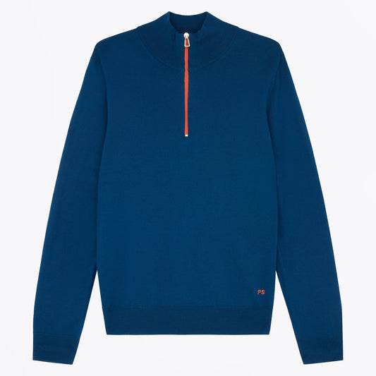 Half Zip Sweater - Indigo