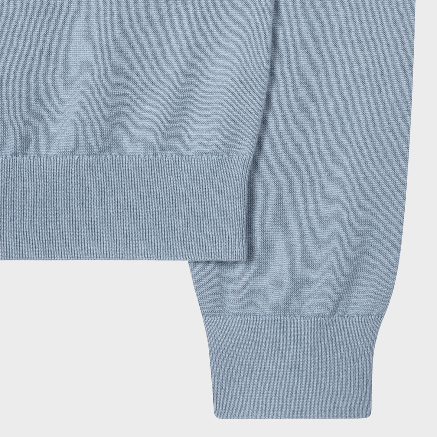 Zebra Badge Crew Neck Sweater - Blue