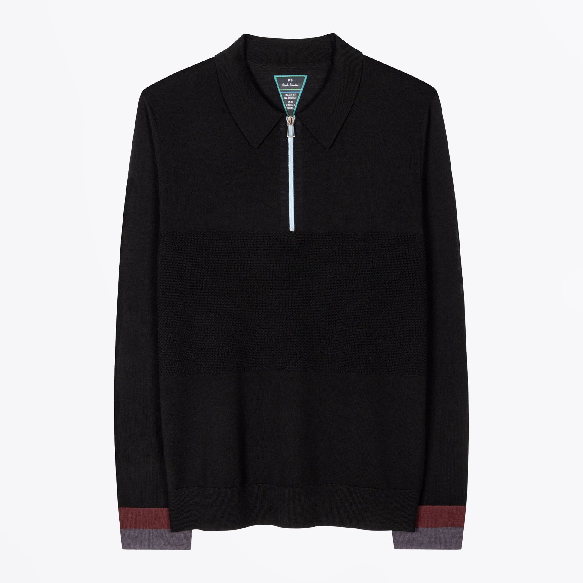 Paul Half Zip Sweater - Black