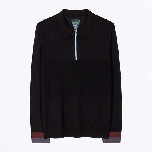Half Zip Sweater - Black
