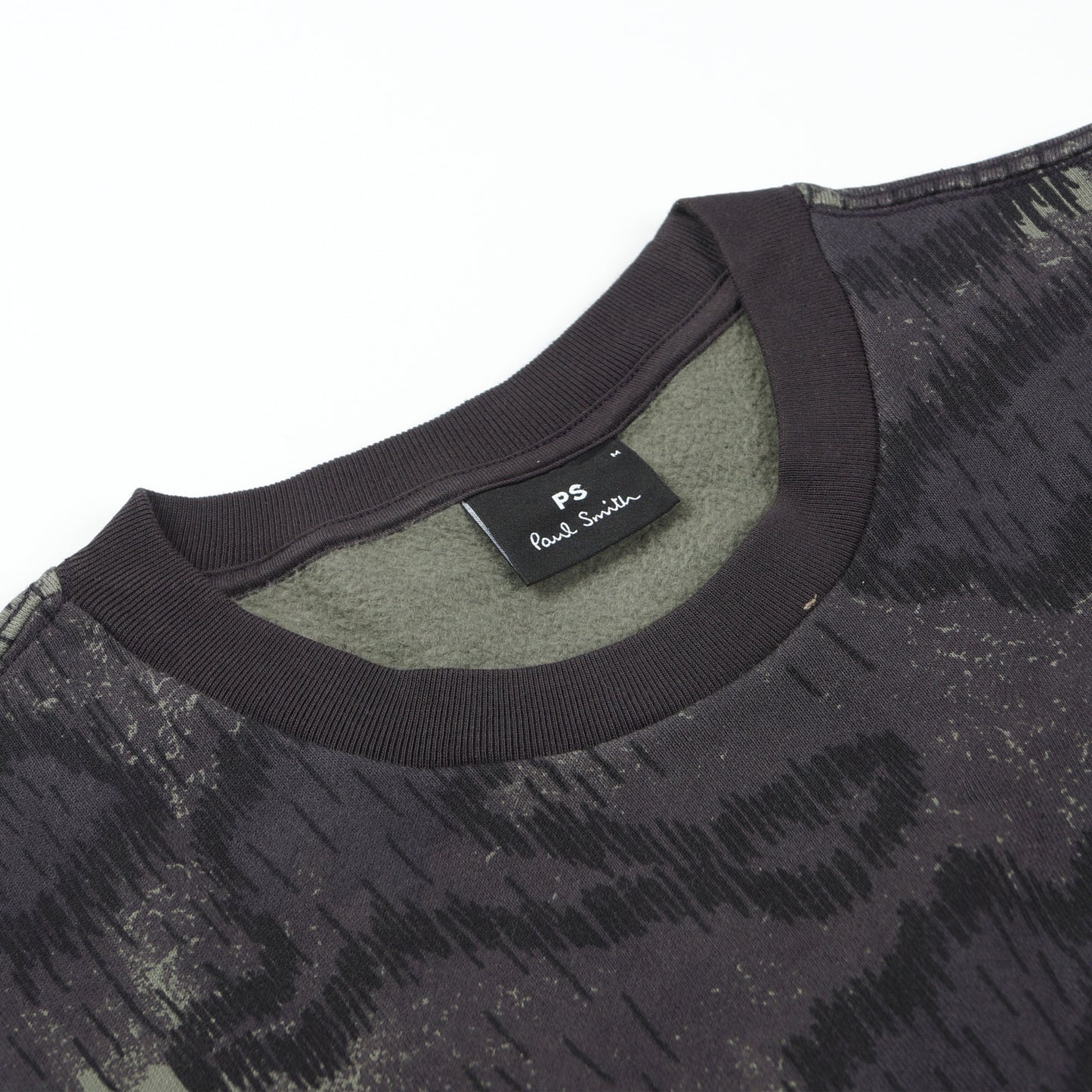 - Camo Print Sweatshirt - Military Green