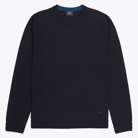 - Crew Neck Sweater - Very Dark Navy