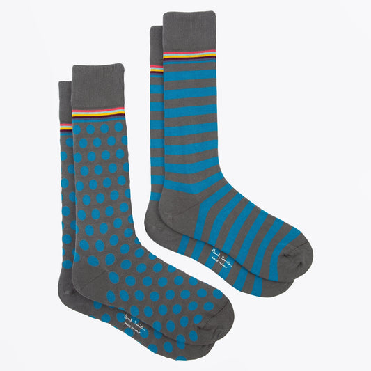 Marius Socks 2 Pack - Slate