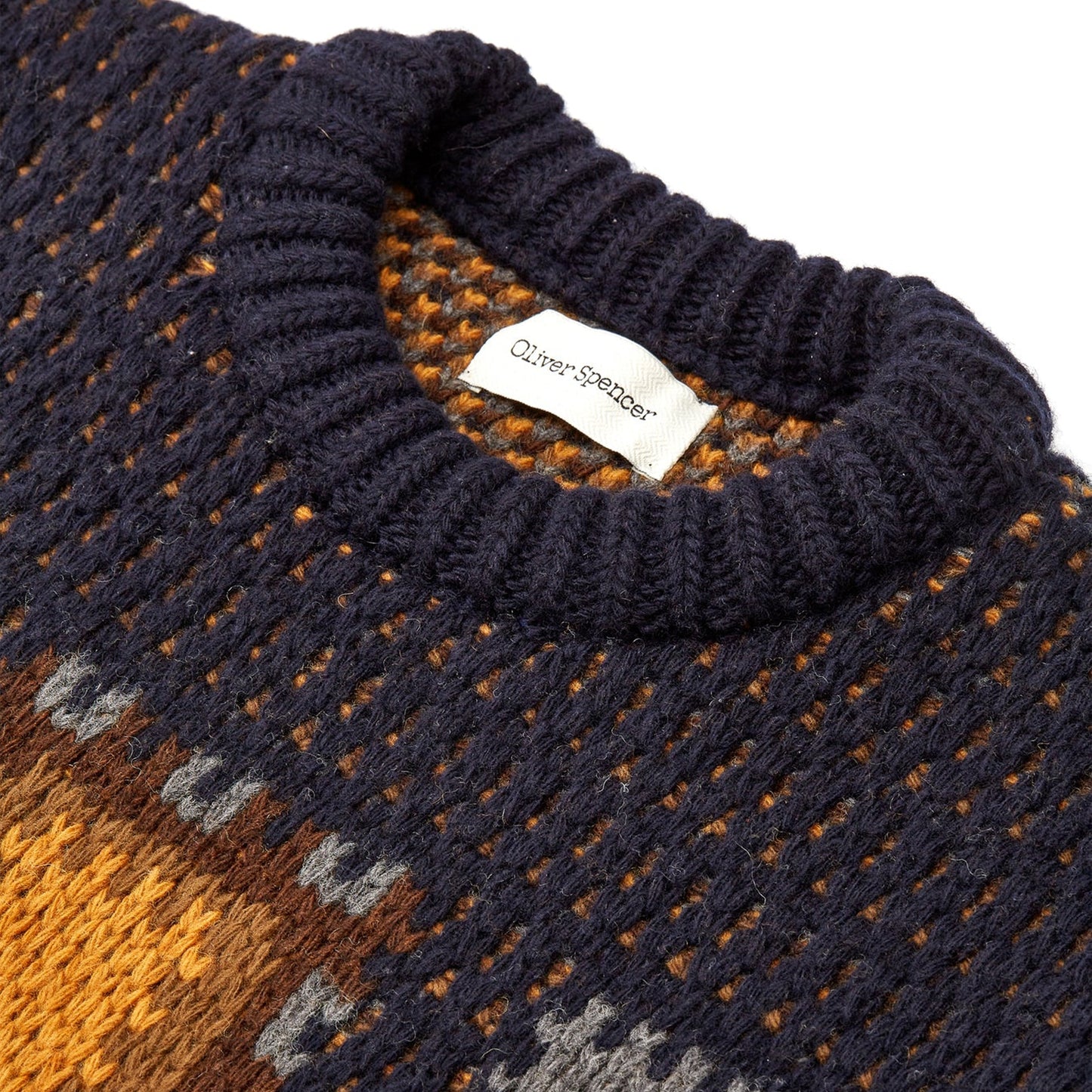 - Blenheim Wool Dawlish Jumper - Navy