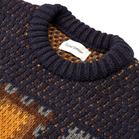 - Blenheim Wool Dawlish Jumper - Navy