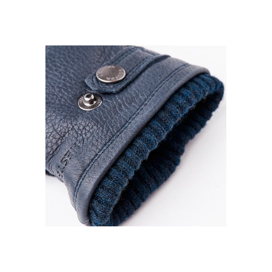 - Utsjö - Leather Primaloft Gloves - Navy
