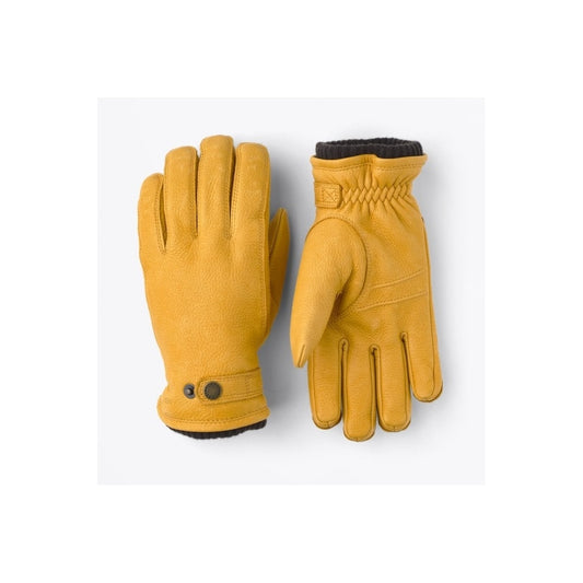 - Utsjö - Leather Primaloft Gloves - Yellow